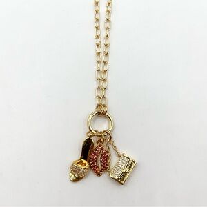 KS818-Kate Spade high heels and handbag necklace